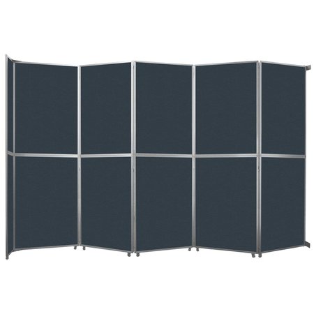 VERSARE Operable Wall Folding Room Divider 19'6" x 12'3" Blue Spruce Fabric 1070253-2